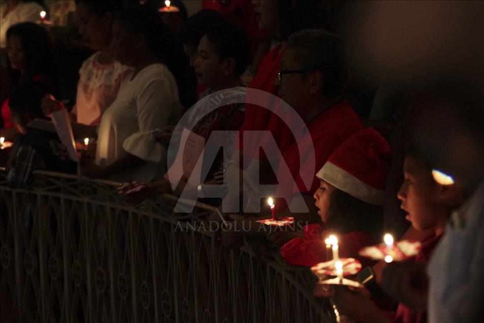 Khusyuk ibadah Natal di Gereja Immanuel Jakarta Anadolu Ajansı