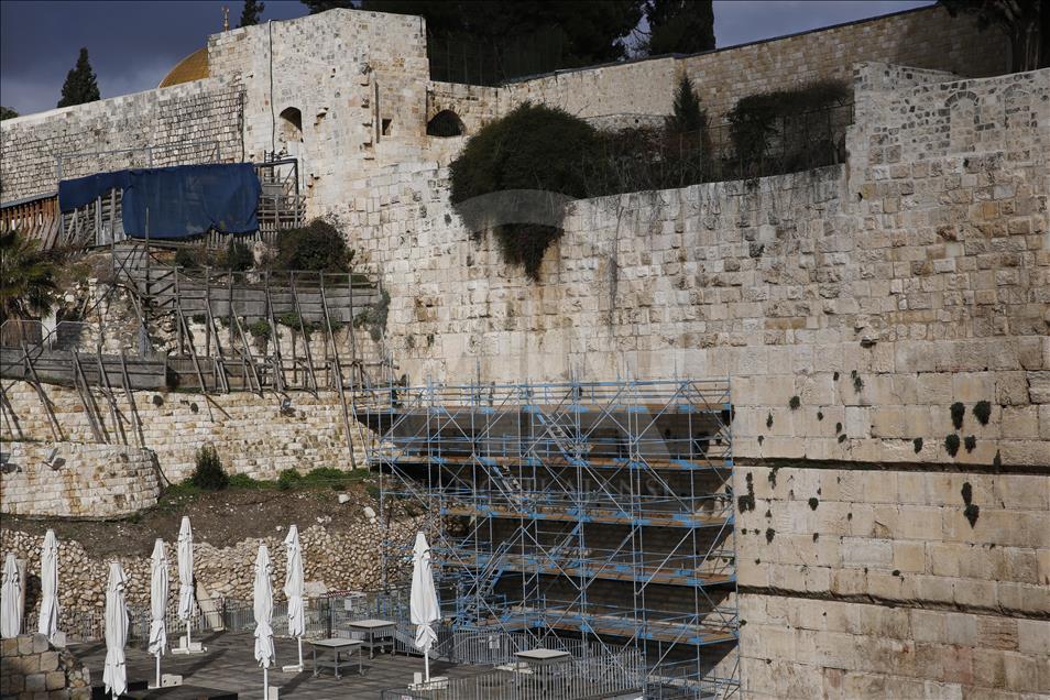 Reconstrucción del Muro de las Lamentaciones en Jerusalén Anadolu Ajansı