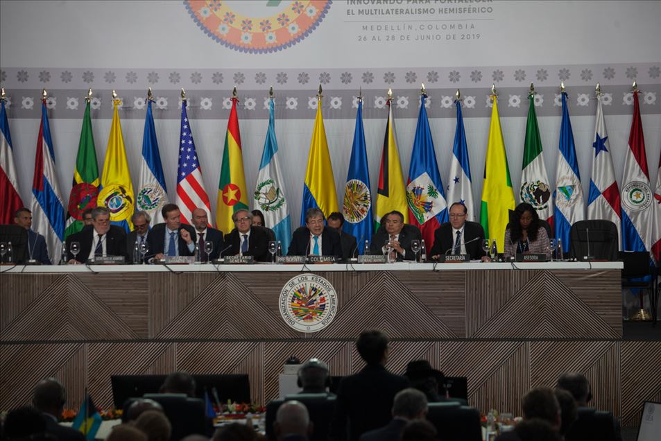 Primera Sesión Plenaria 49 asamblea general de la OEA Anadolu Ajansı