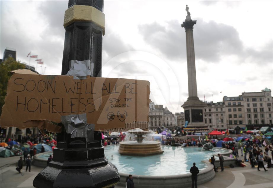 Movimiento Extinction Rebellion Protesta En Londres Agencia Anadolu