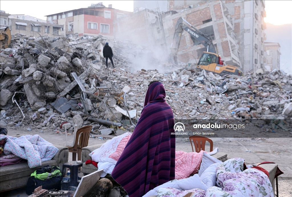 Kahramanmaraş merkezli depremlerden etkilenen Hatay Anadolu Ajansı