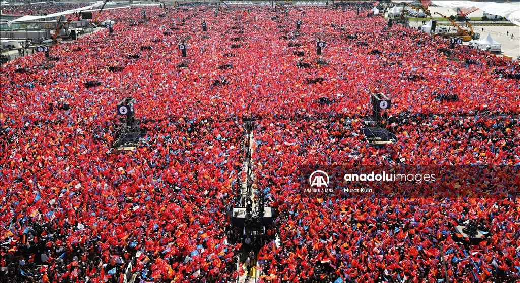 AK Parti nin Büyük İstanbul Mitingi Anadolu Ajansı