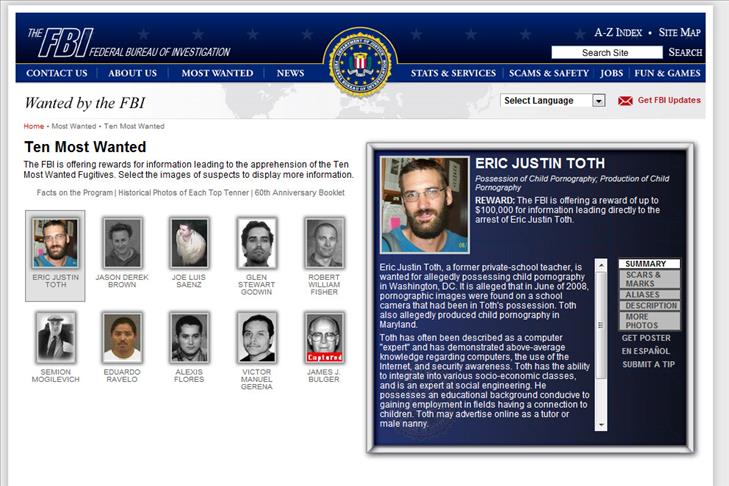 FBI'ın "aranan" listesi değişti