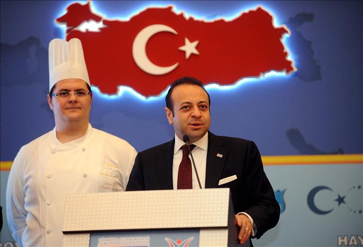 AB programının tanıtımında aşçı süprizi