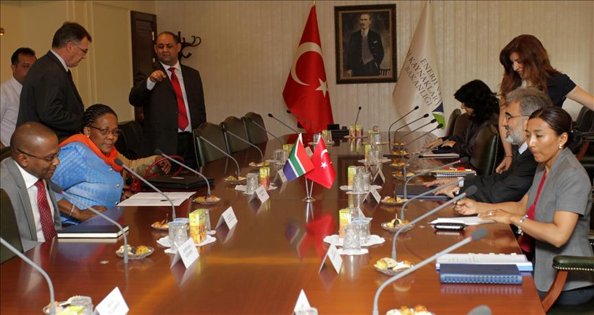 Turkish energy minister meets South African counterpart