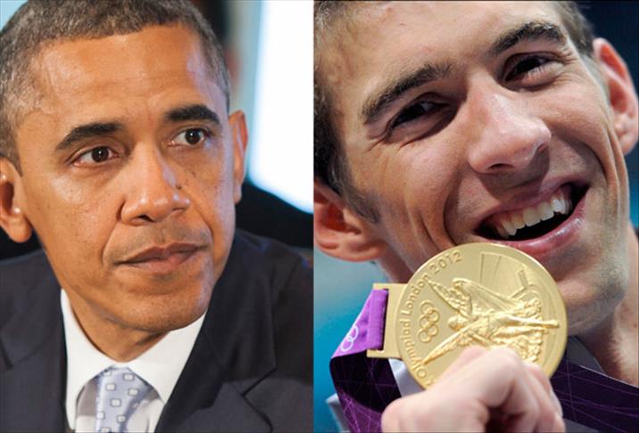Obama'dan Phelps'e tweet