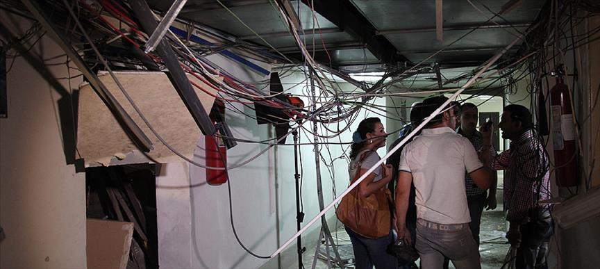 Suriye Devlet Televizyonu'nda patlama 