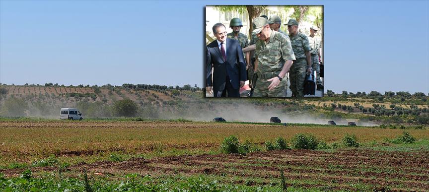 Orgeneral Kıvrıkoğlu Suriye sınırında