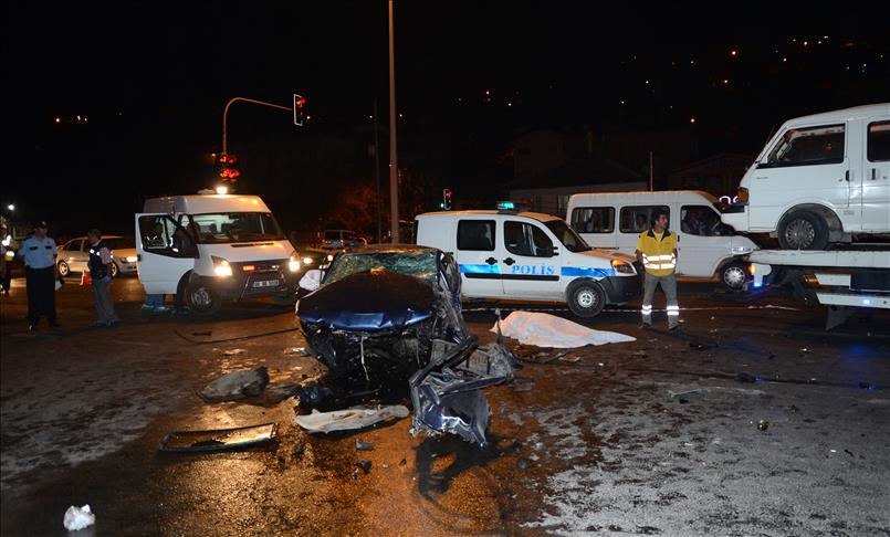 Başkentte trafik kazası