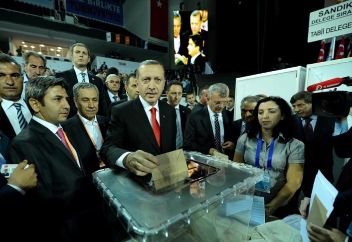Turkey ruling party re-elects Erdogan as chairman
