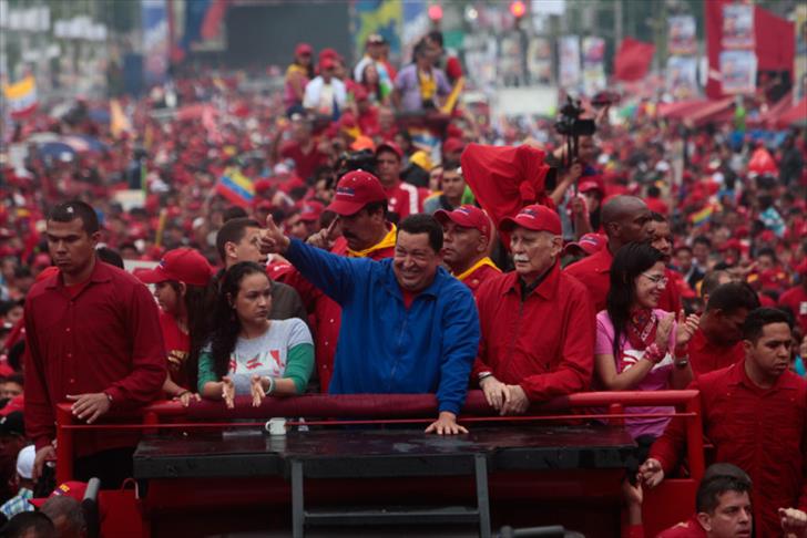 Venezuelan President Chavez wins re-election