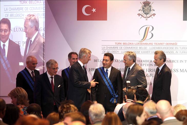 Prince Philippe decorates Turkish ministers with Order of Leopold II