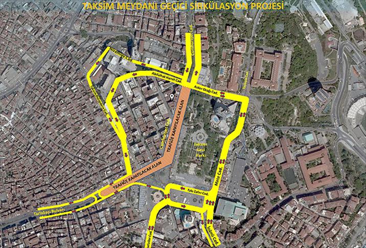 Taksim'e gideceklere trafik uyarısı