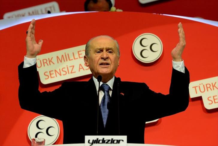 Bahceli re-elected chairman of the Nationalist Movement Party