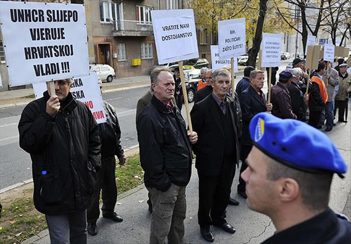 Sarajevo: Održan protest bivših radnika i invalida rada iz Hrvatske