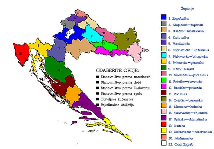 Rezultati popisa u Hrvatskoj: Za 10 godina 3,4 posto manje stanovnika