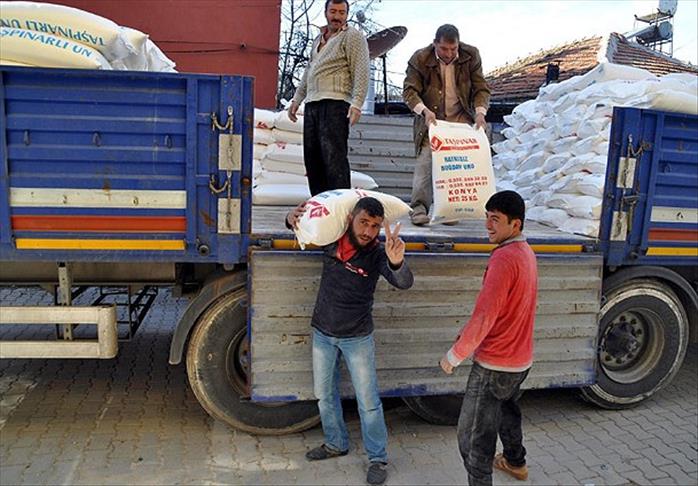 27 tonnes of flour sent to Syria under aid campaign
