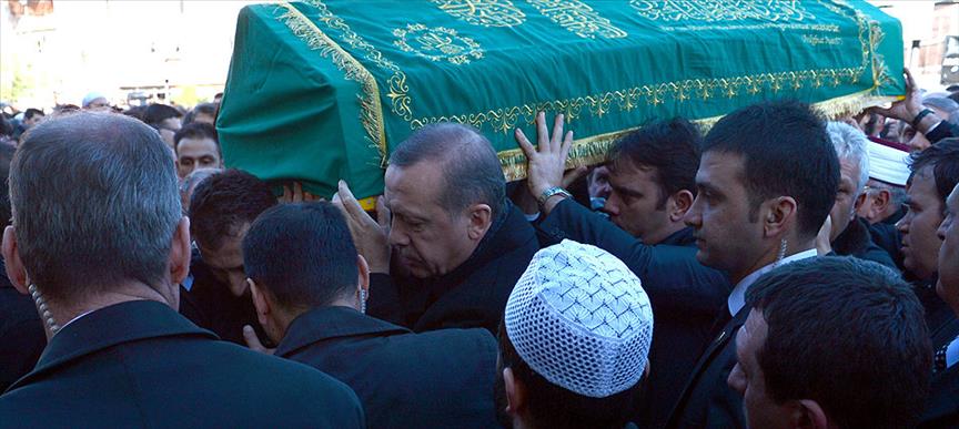 Erdoğan dayısını son yolculuğuna uğurladı