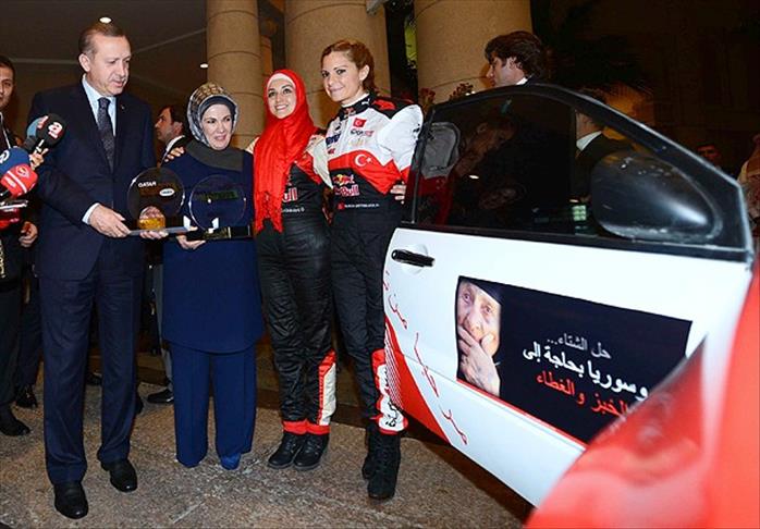 Erdogan meets champion rally pilots