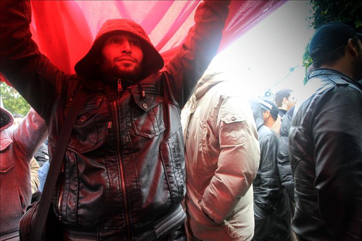 Demonstration of one million people in Tunisia