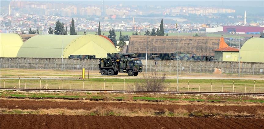 Turkish, Dutch and German defense ministers survey Patriots in Adana