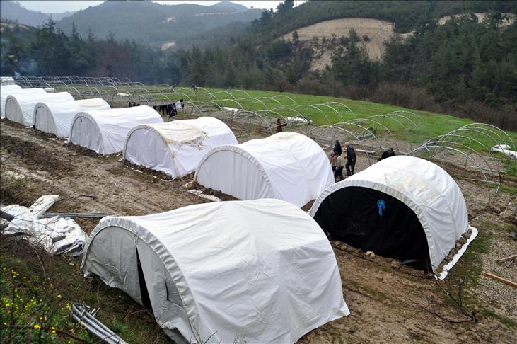 Turkish tent city in Latakia