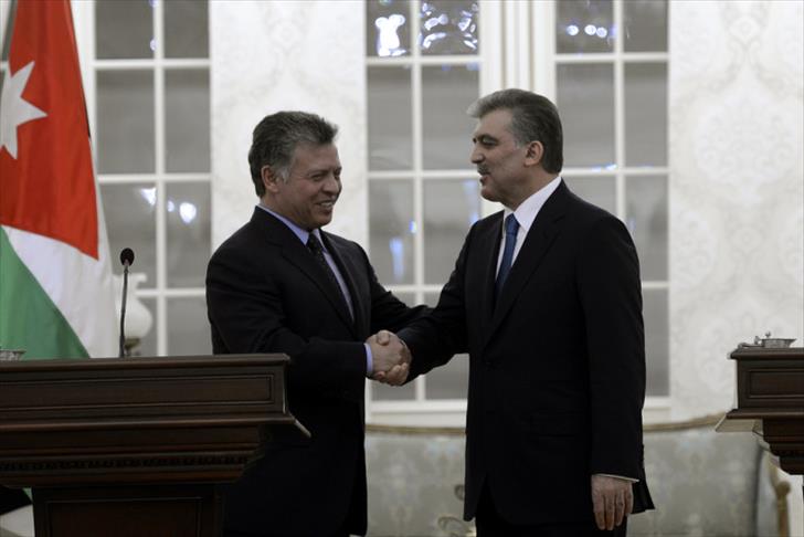 Jordan's King Abdullah meets Turkish President Gul 