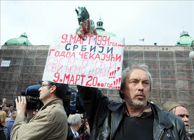 Godišnjica devetomartovskih protesta protiv Miloševićevog režima