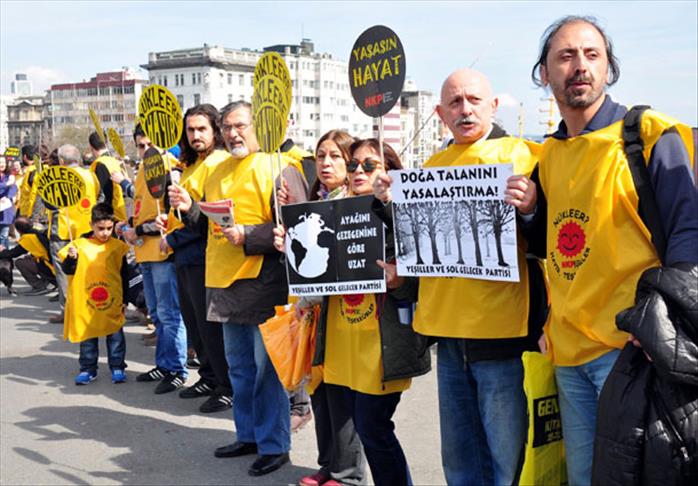 Istanbul: Protest grupe Platforma protiv nuklearne energije