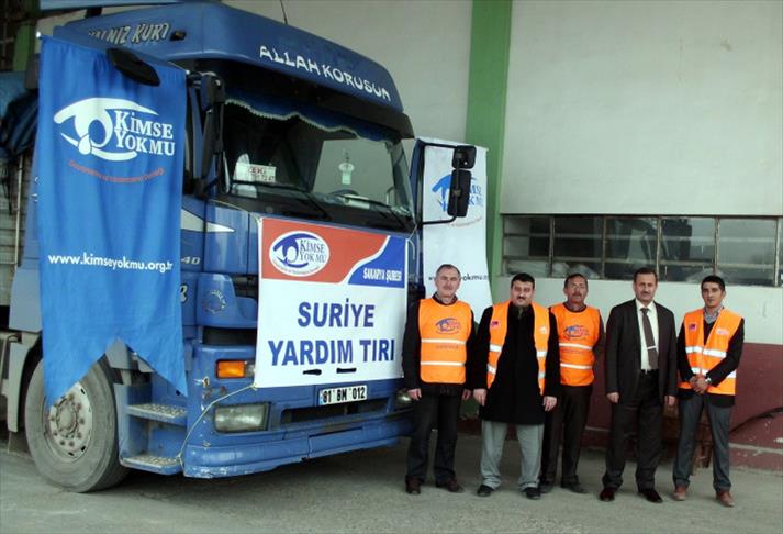 Turkish NGO sends aid to Syrians