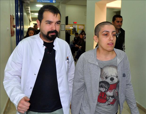 Kanser hastası Dilek hastaneye yatırıldı