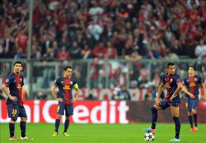 Bayern Münih'ten Barcelona'ya 4 gol