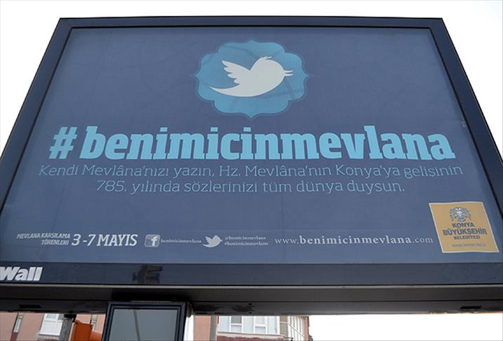 Sosyal medya, "Benim için Mevlana" diyor