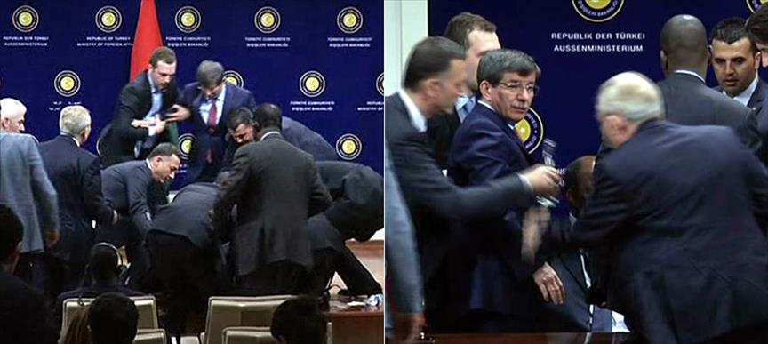 Konuk bakan baygınlık geçirdi