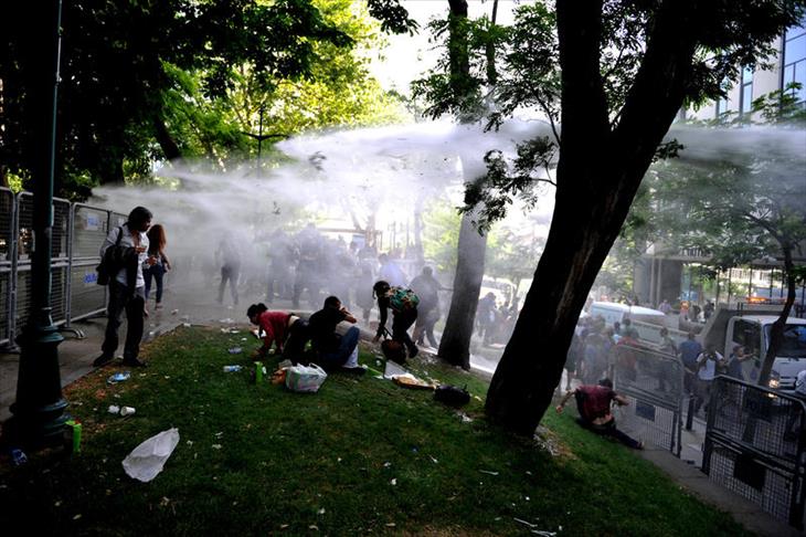 Taksim Gezi Park protests left 12 injured with 63 detainees