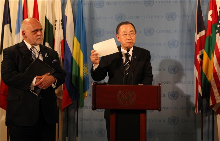 UN chief opposes military aid to Syrian rebels