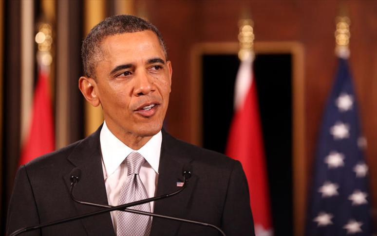 US President Obama arrives in Belfast