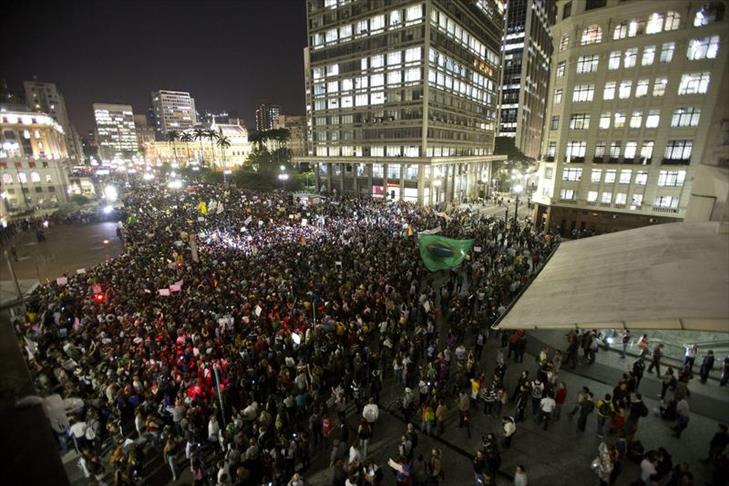 Brazilian president says proud of protests