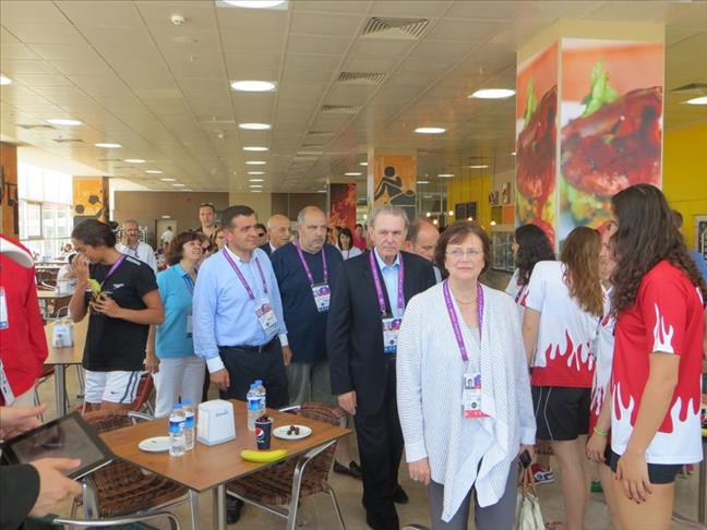 IOC head visits olympic village of 17th Mediterranean Games in Mersin