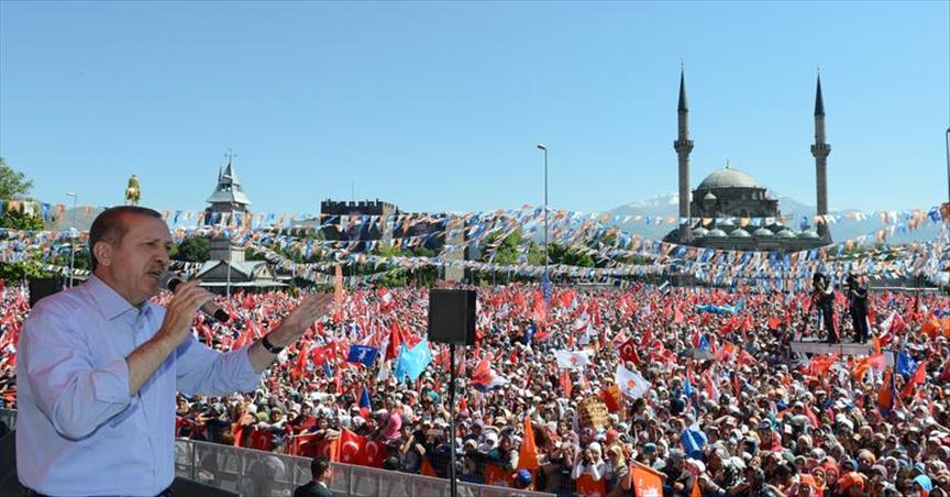 Taksim not place for demonstrations, said Erdogan