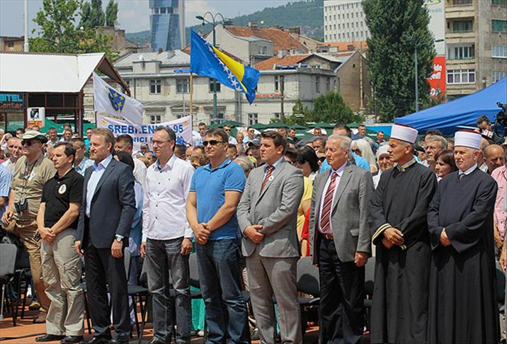 Saraybosna'da "Hayatta Kaldık" mitingi