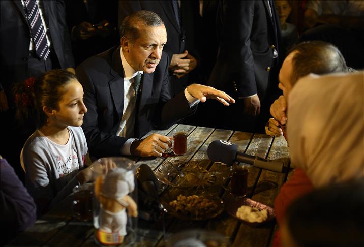 Erdoğan Millet Parkı'nda vatandaşlarla bir araya geldi