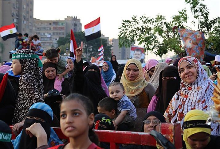 'Family size' protests at Egypt's Rabaa al-Adawiya
