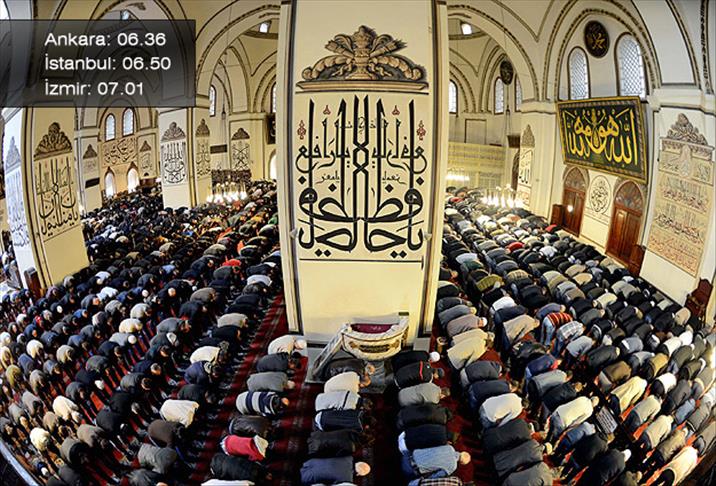 İl il bayram namazı saatleri