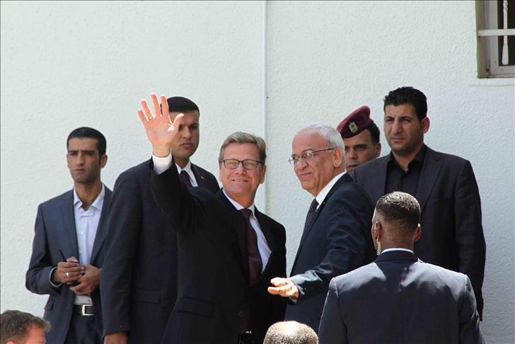 German foreign minister in Ramallah
