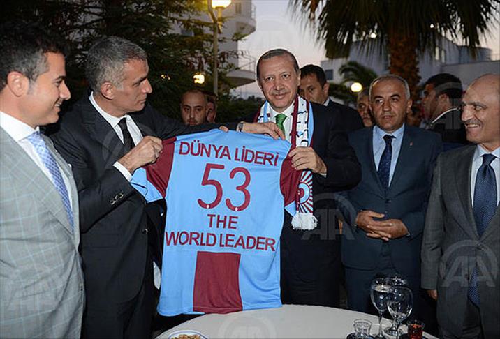 Erdoğan'dan Trabzonspor'a ziyaret