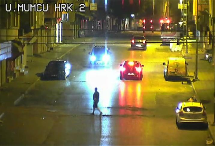 Atakan'ın düşme anı MOBESE'de