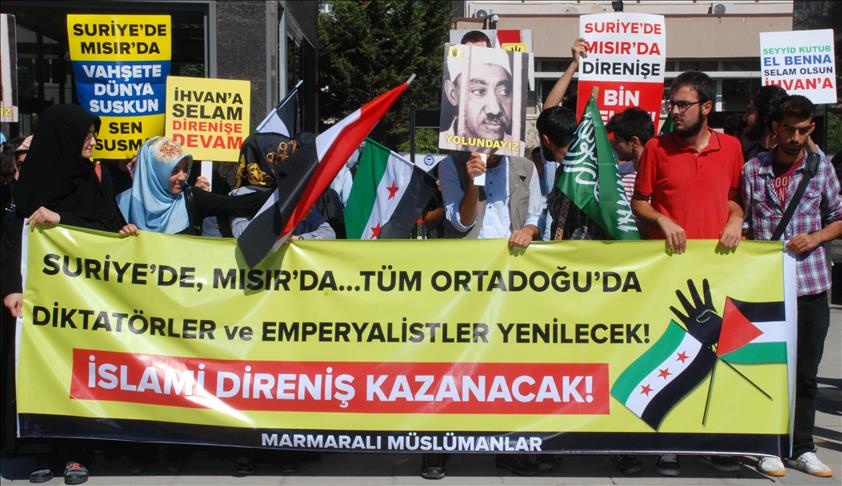Üniversitelilerden Suriye ve Mısır'daki katliamlara tepki