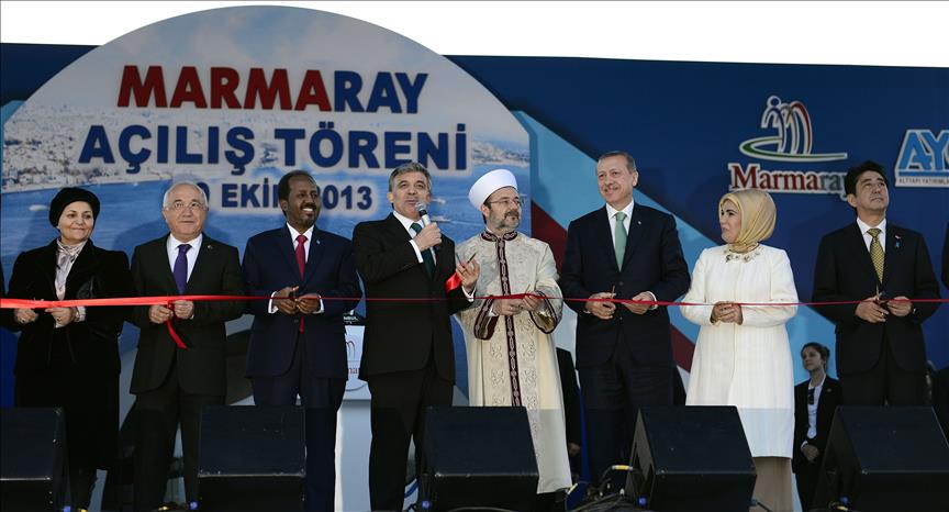 Turkey's Marmaray opens in Istanbul