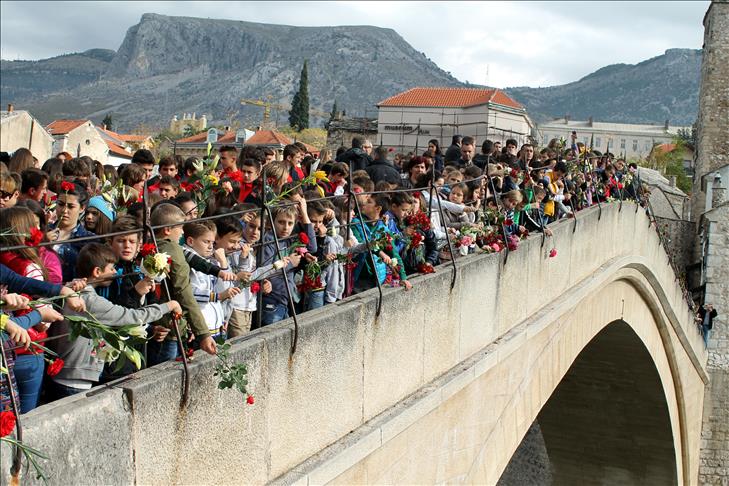 Mostar remembers Old Bridge on 20th anniversary of destruction